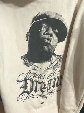 STANCE biggie smalls thick heavy hoodie size s